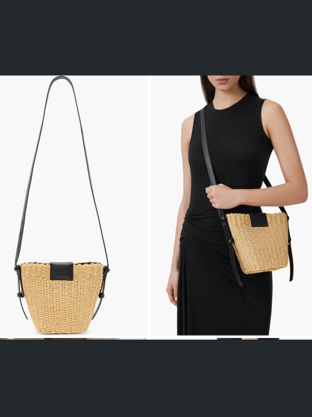 ALL SAINTS Ebro Woven Crossbody Bag